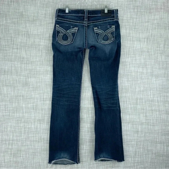 Big Star Womens Size 27L Raw hem distressed LIV Boot jeans 2225 - Picture 5 of 13